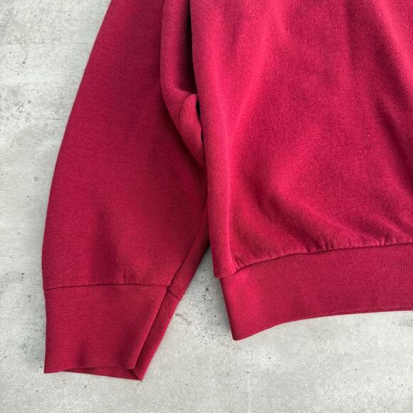 Vintage Blank Maroon Crewneck Sweatshirt Made in USA Mens Size XL - Picture 6 of 6